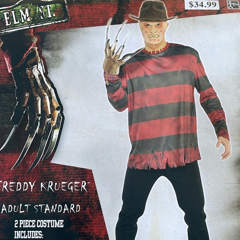 Freddy Krueger Adult Costume Kit! New!